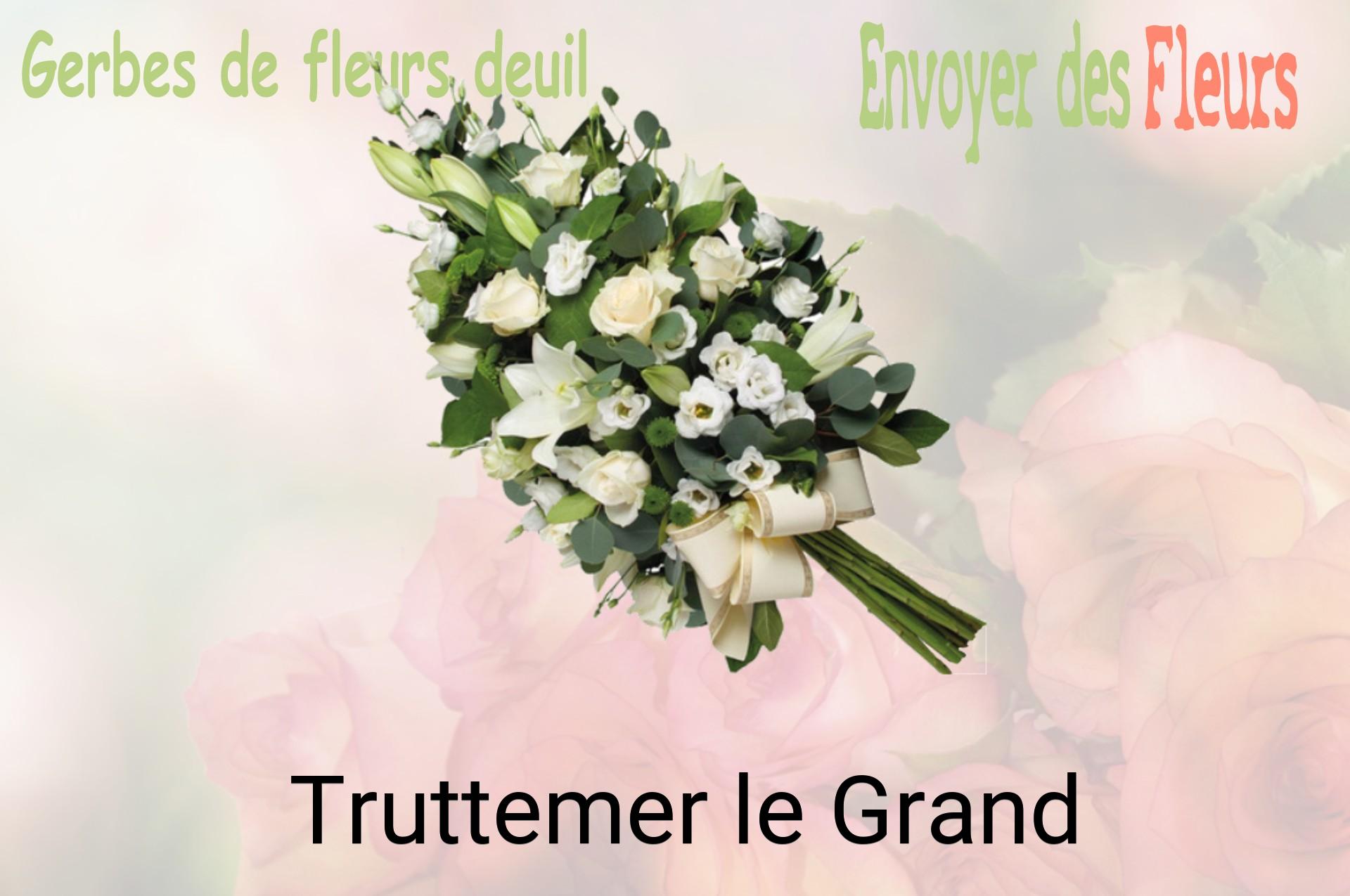 Gerbe de fleurs de deuil livrée à Truttemer-le-Grand